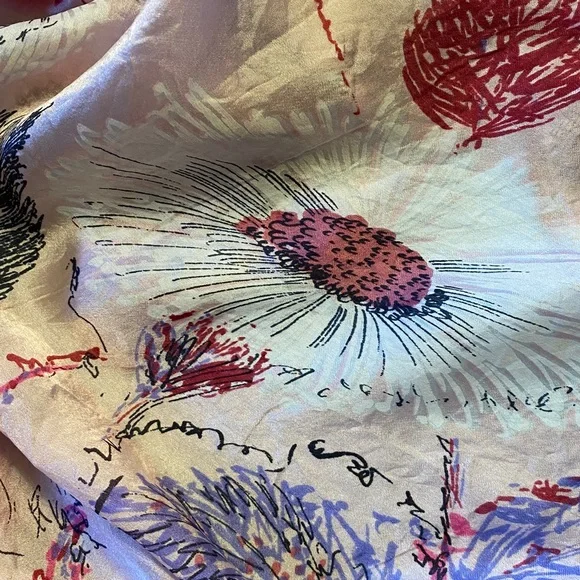 Vintage Silk Scarf Bundle Flawed - Picture 10 of 15